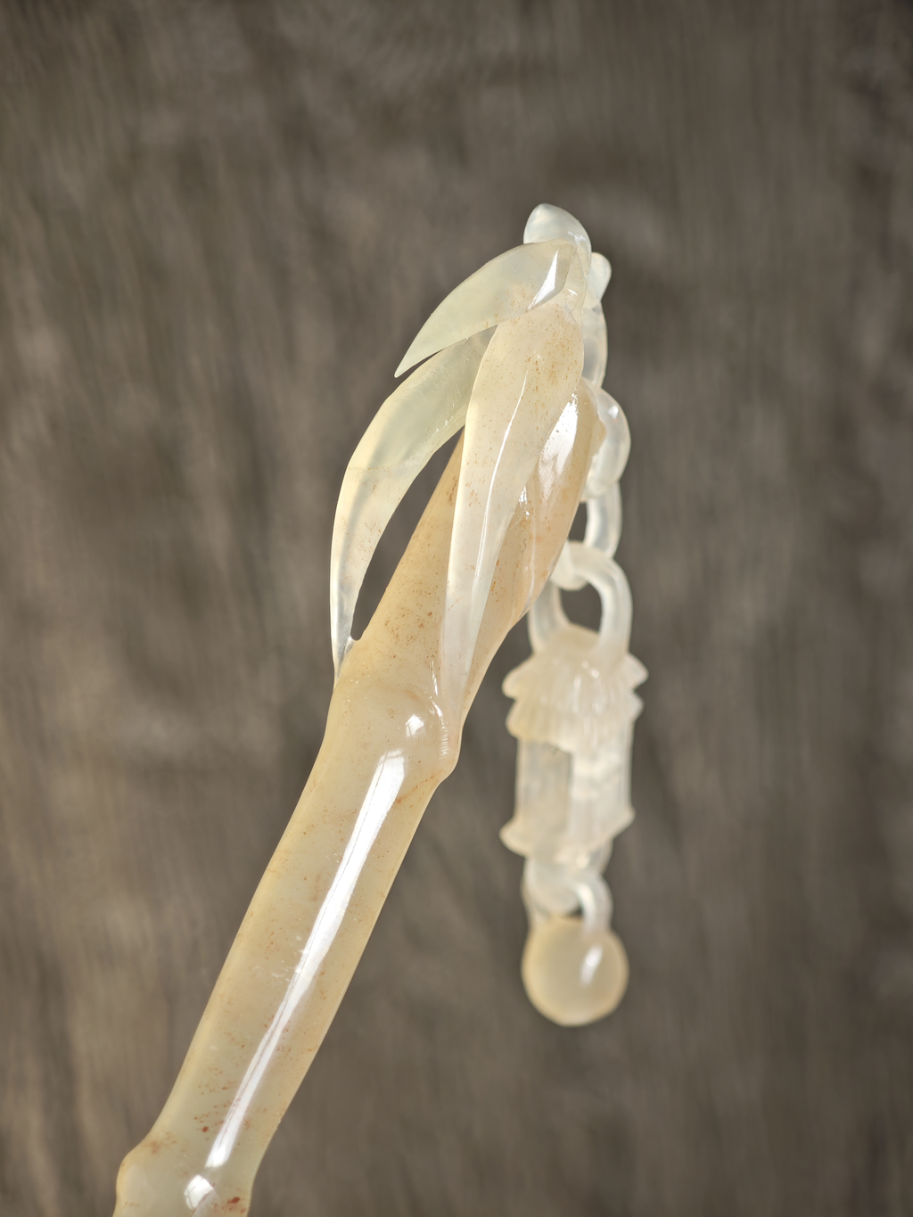 Jade Bamboo with Hanging Palace Lantern