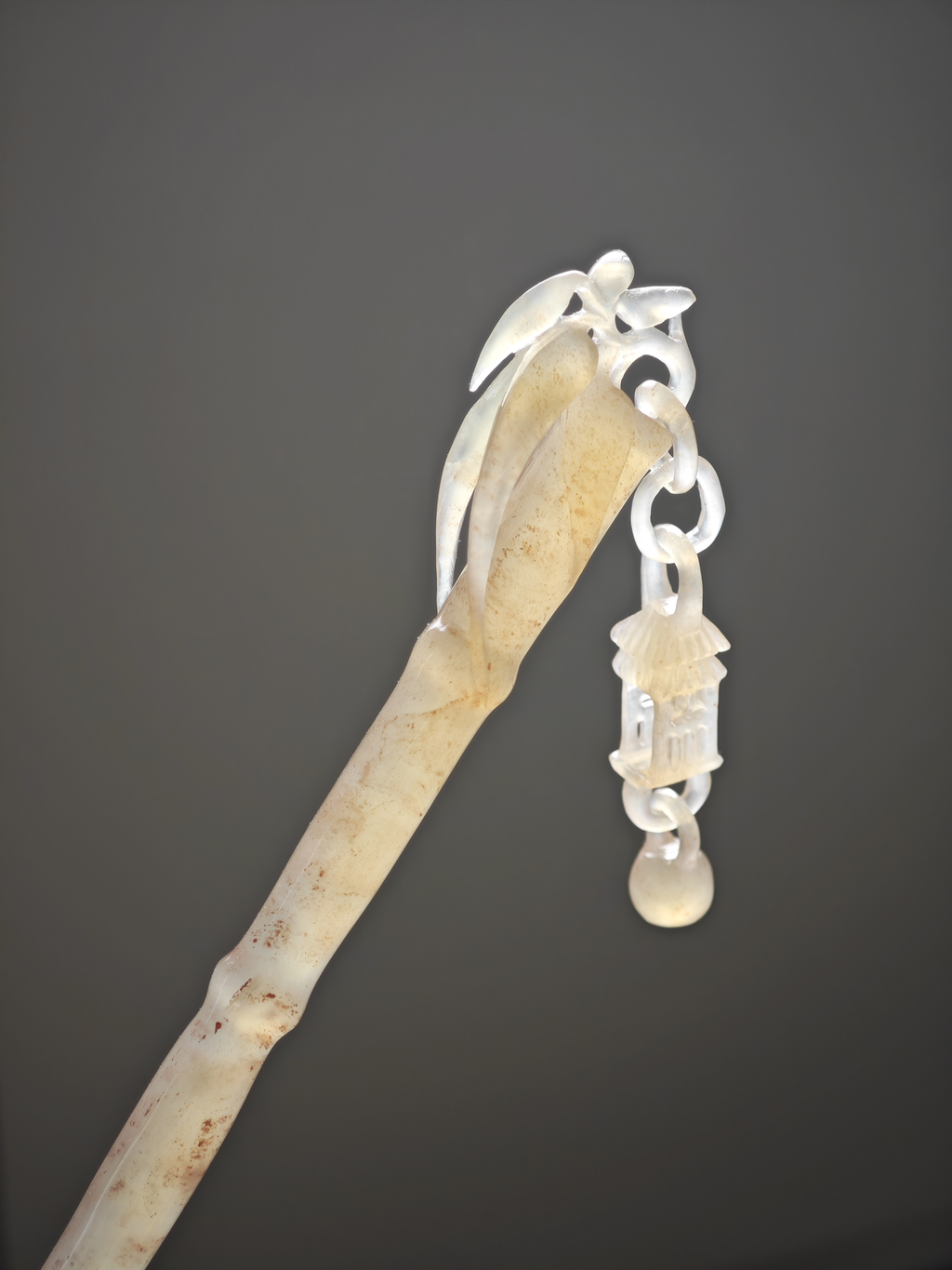 Jade Bamboo with Hanging Palace Lantern