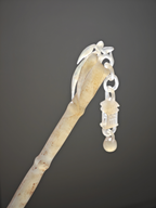 Jade Bamboo with Hanging Palace Lantern