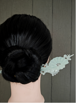 Verdant Blossom Fan