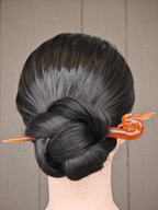 Crimson Phoenix Hairpin: Auspicious Embrace
