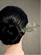 Lunar Frost Dragon Coil Hairpin