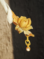 Golden Magnolia Jade Hairpin