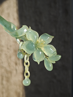 Verdant Lily Dew Jade Hairpin