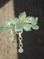 Verdant Lily Dew Jade Hairpin