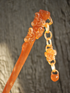 Crimson Plum with Dangling Blossom