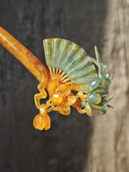 Verdant Fan & Jade Magnolia