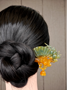 Verdant Fan & Jade Magnolia