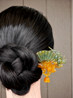 Verdant Fan & Jade Magnolia