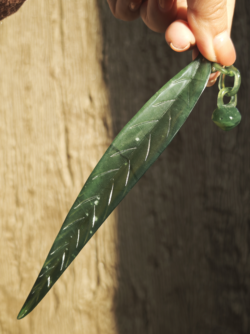 Verdant Leaf Jade Hairpin