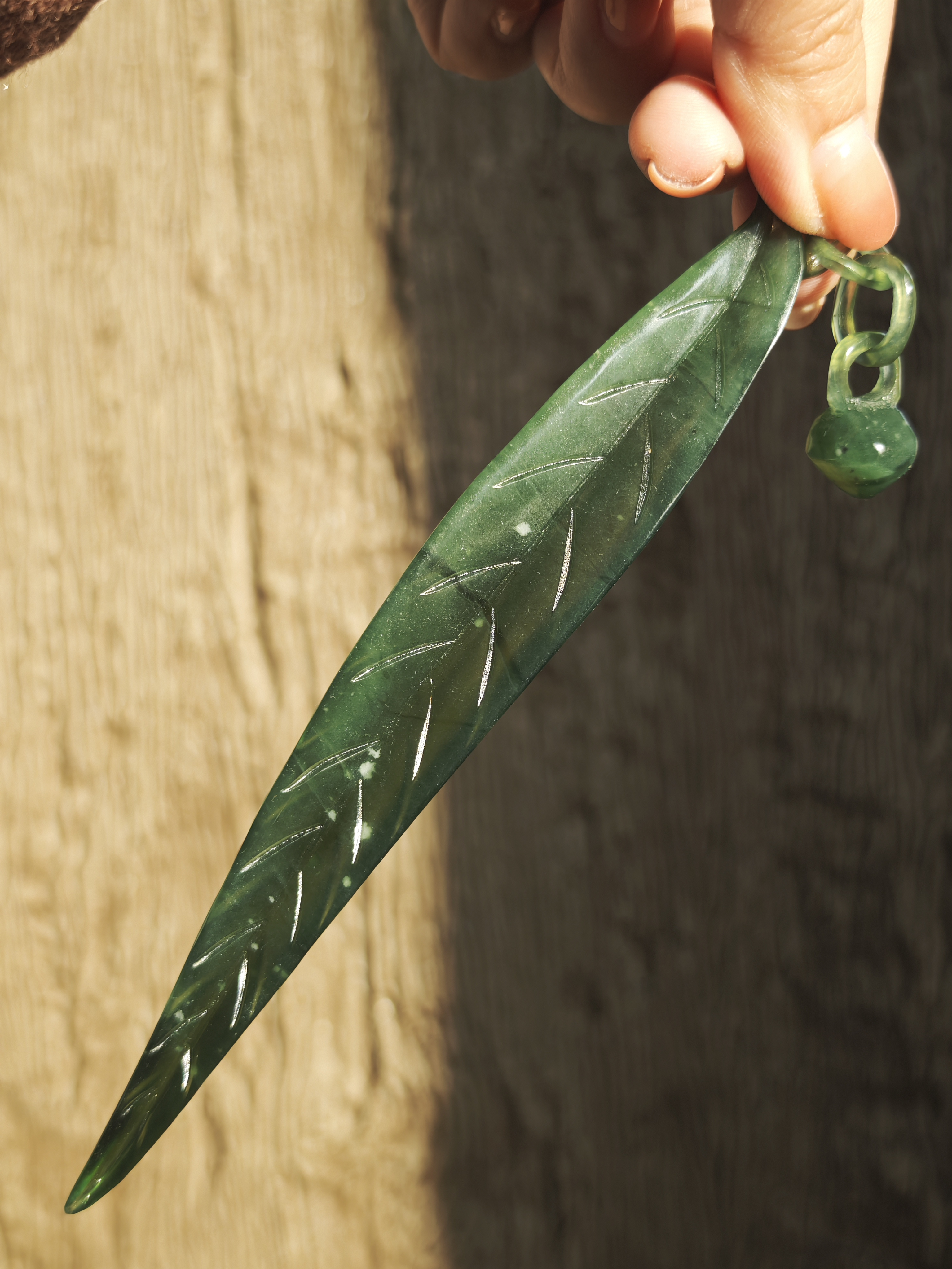 Verdant Leaf Jade Hairpin