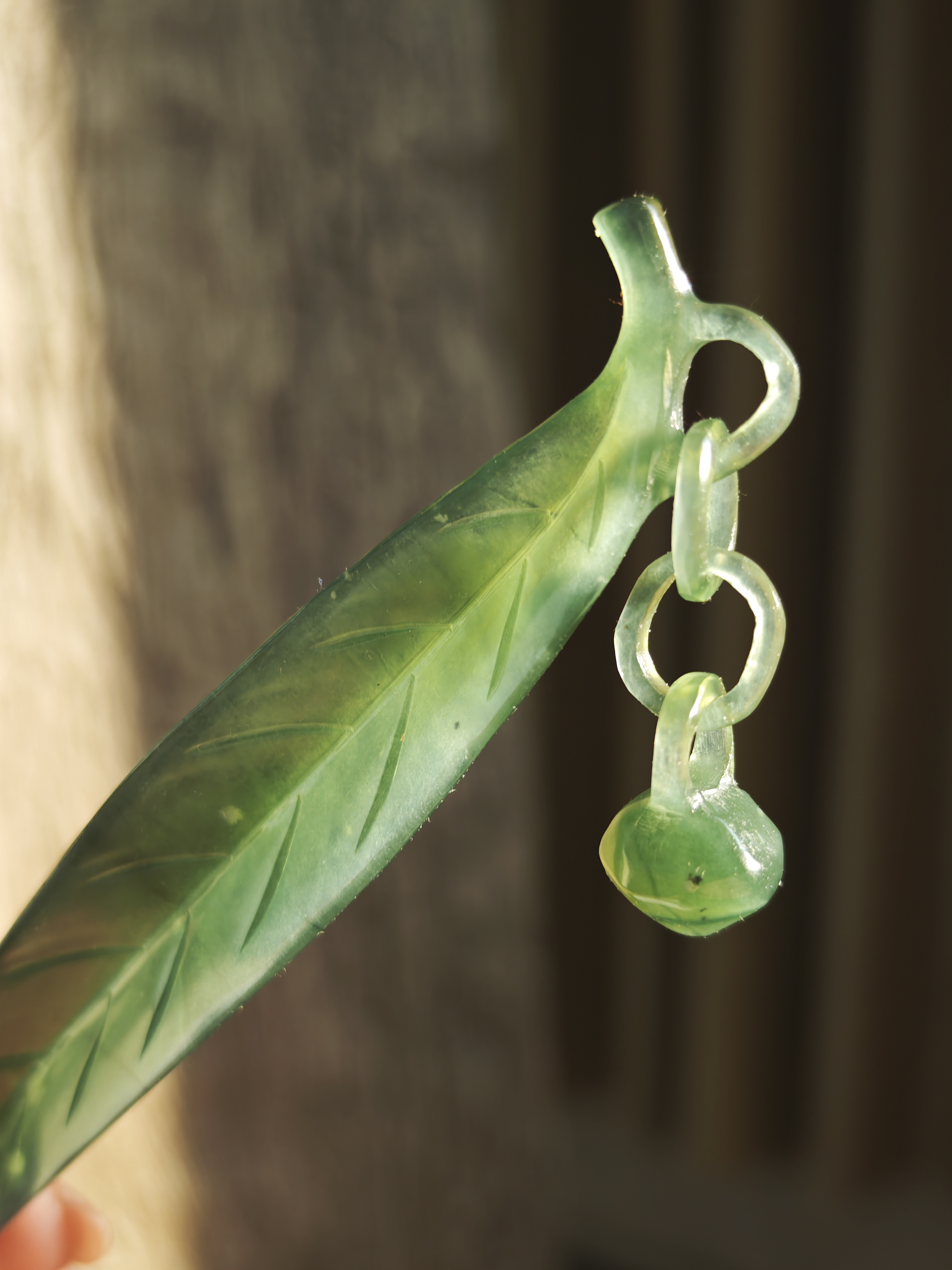 Verdant Leaf Jade Hairpin