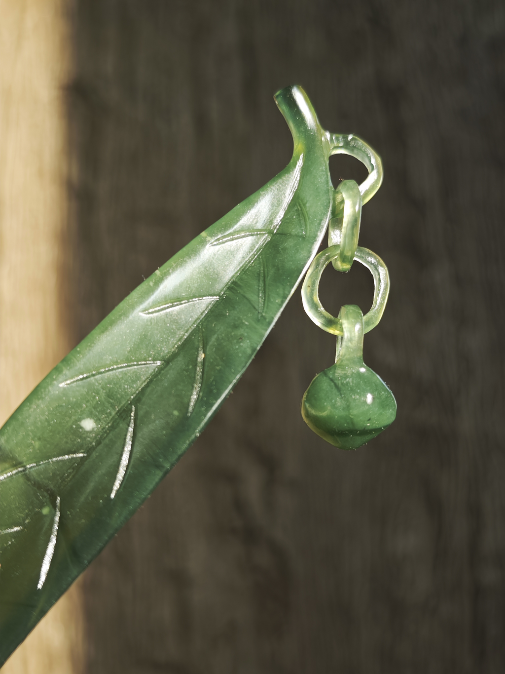 Verdant Leaf Jade Hairpin