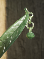 Verdant Leaf Jade Hairpin