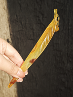 Golden Leaf Luminous Jade Hairpin