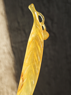 Golden Leaf Luminous Jade Hairpin