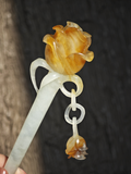 Jade Rose’s Gilded Radiance Hairpin