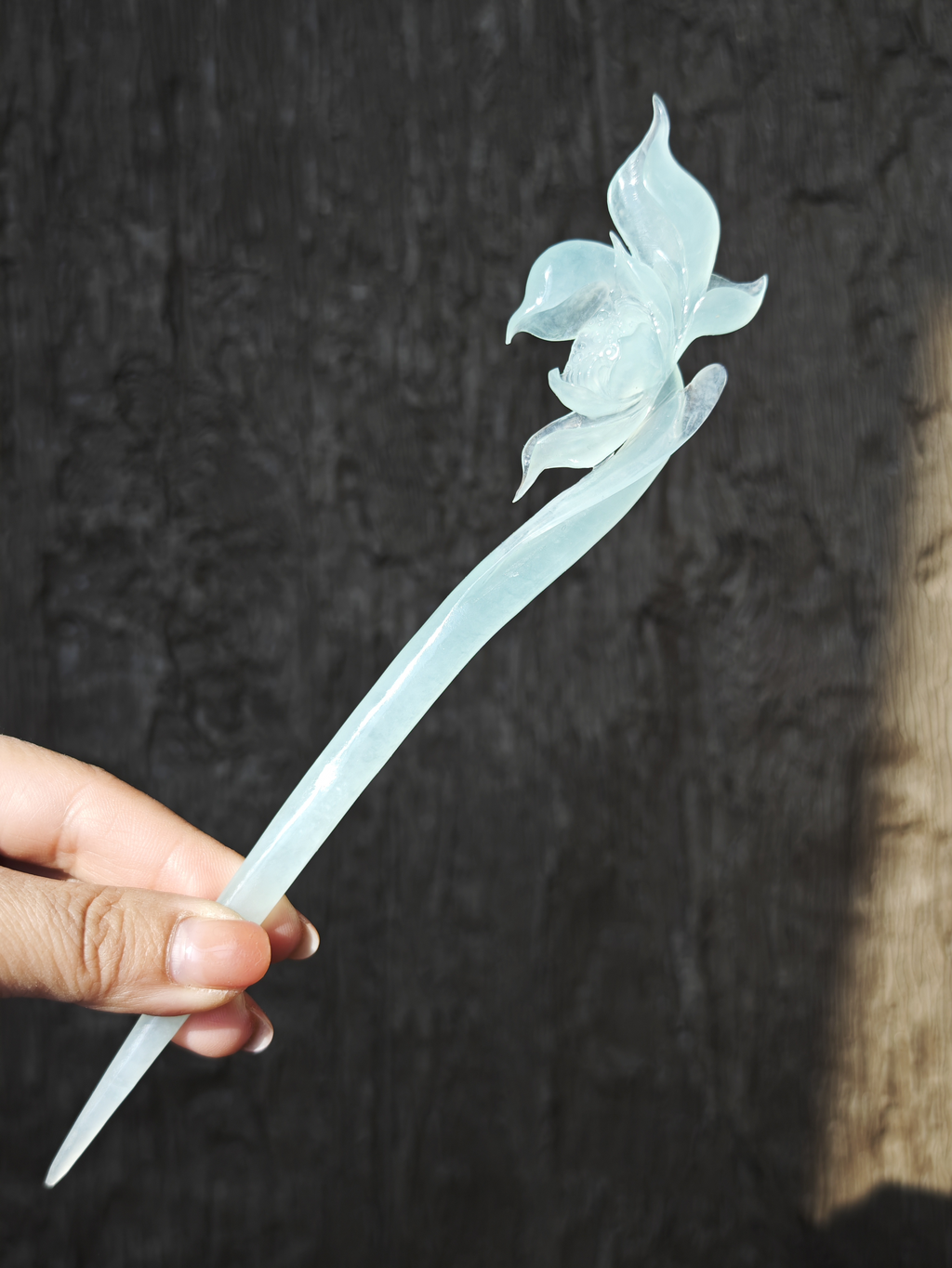 Breeze Lotus Jade Hairpin