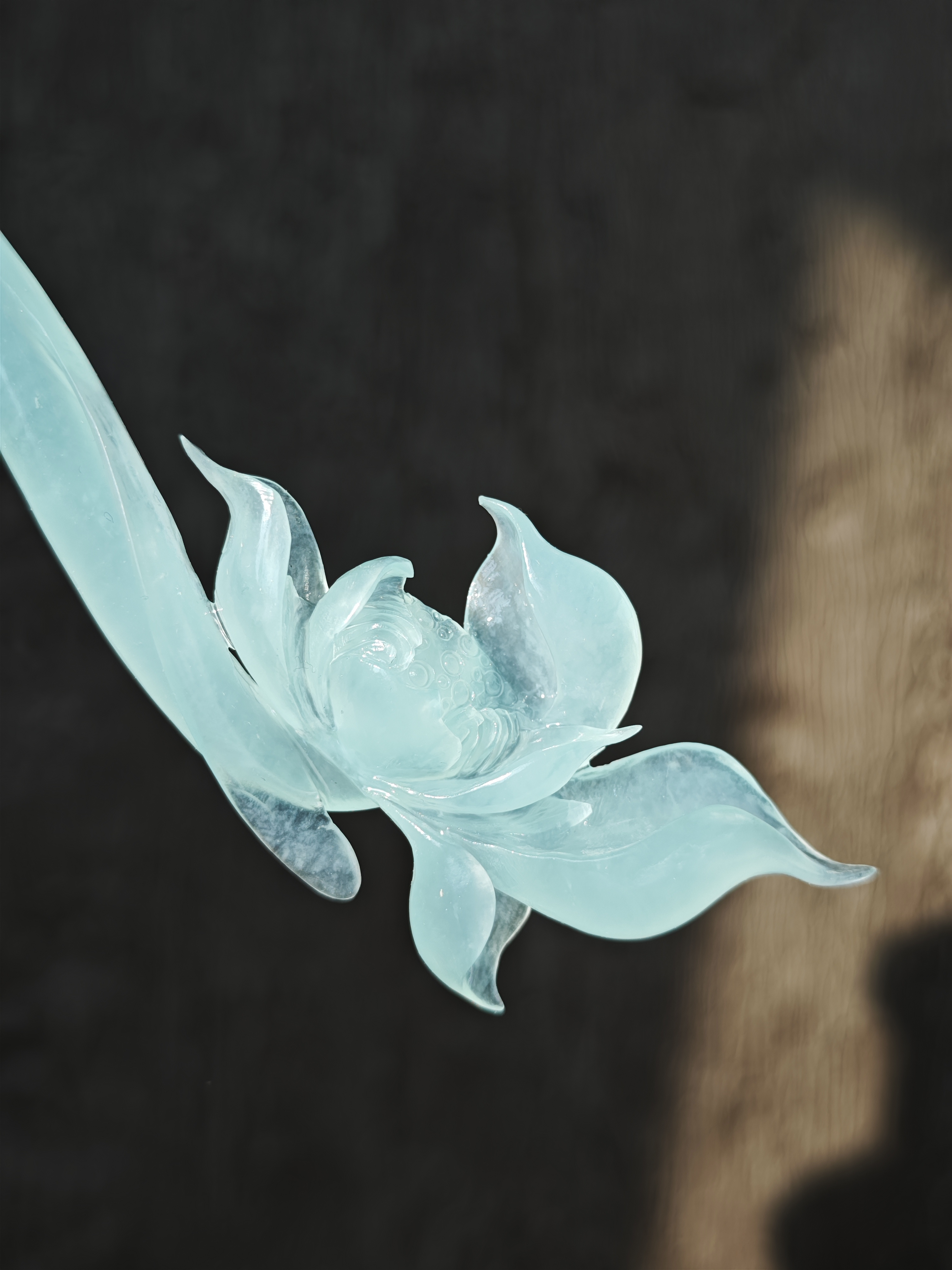 Breeze Lotus Jade Hairpin
