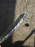Smoky Leaf Draped Jade Hairpin