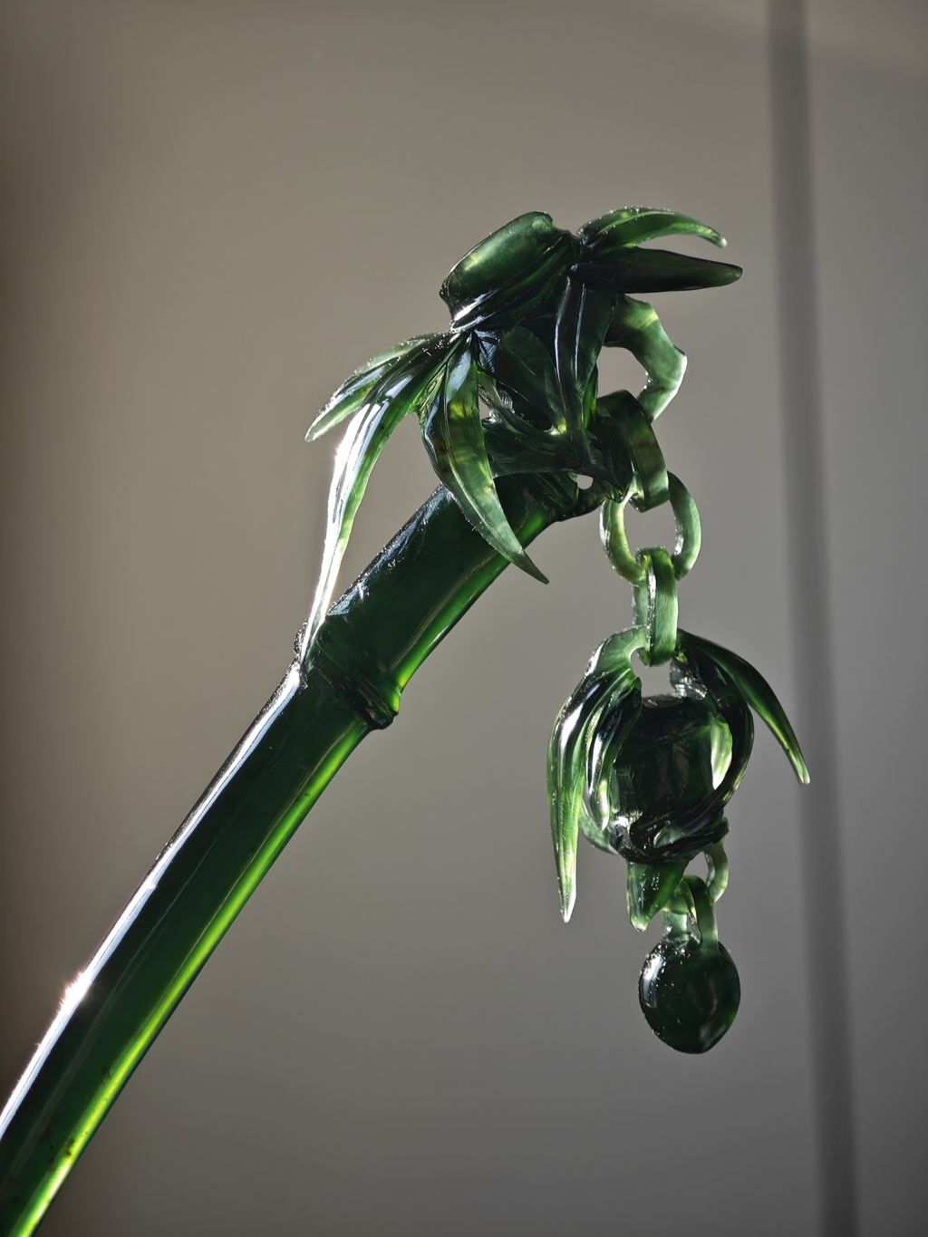 Emerald Bamboo Jade Sprig