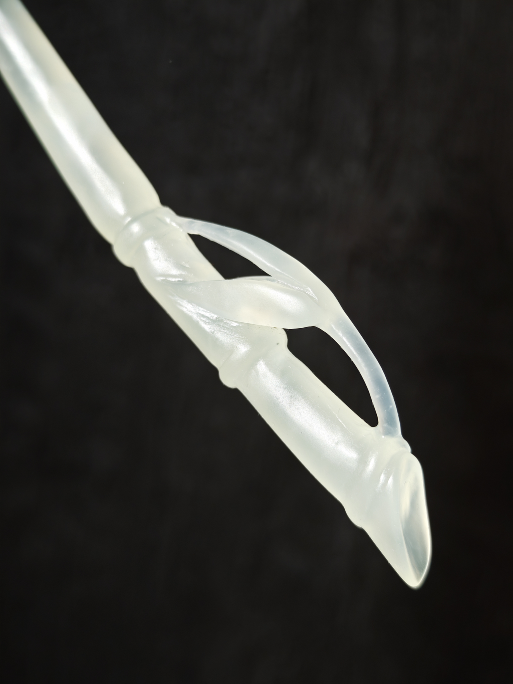 Lucent Bamboo New Node Jade Hairpin