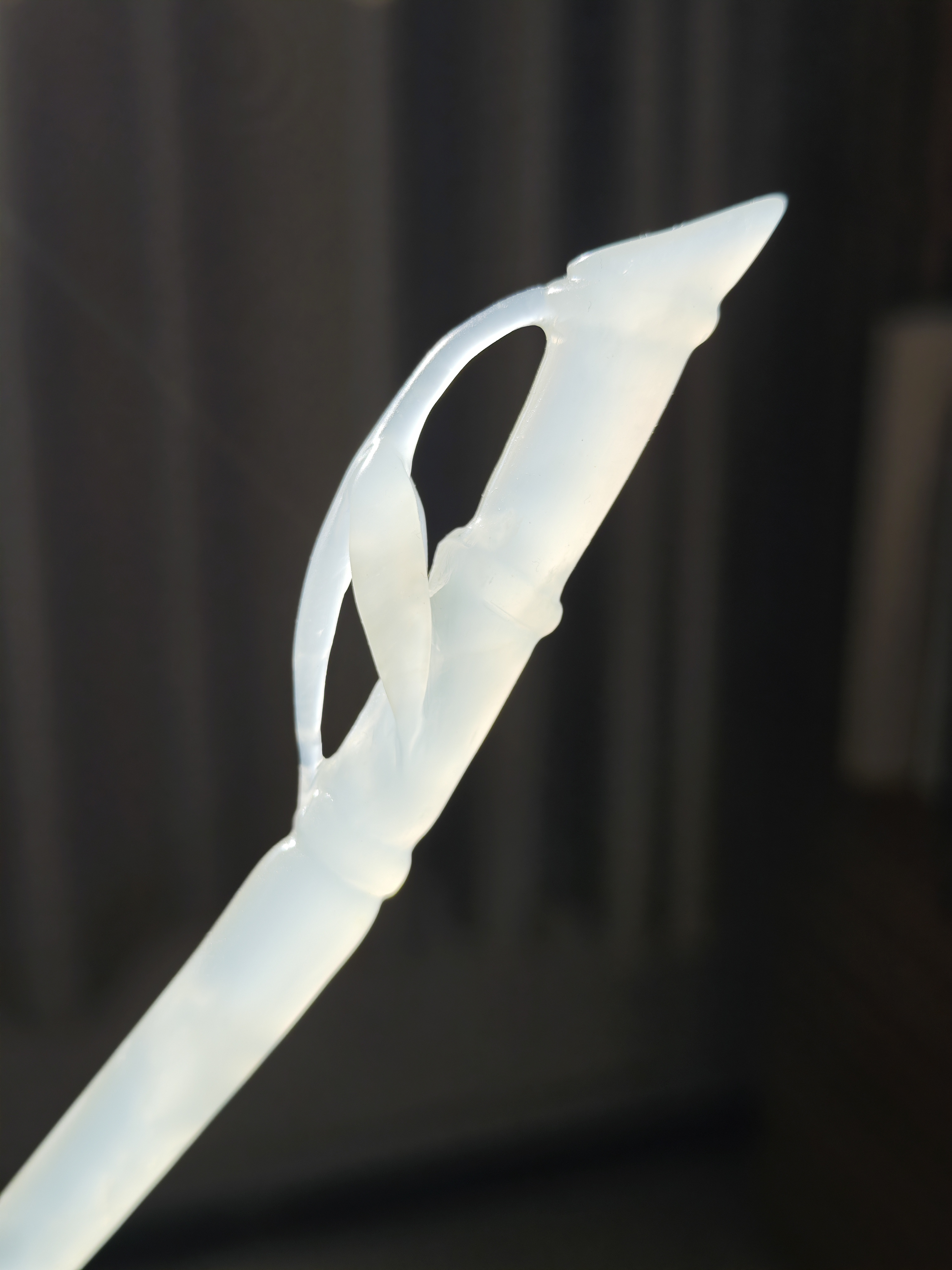 Lucent Bamboo New Node Jade Hairpin