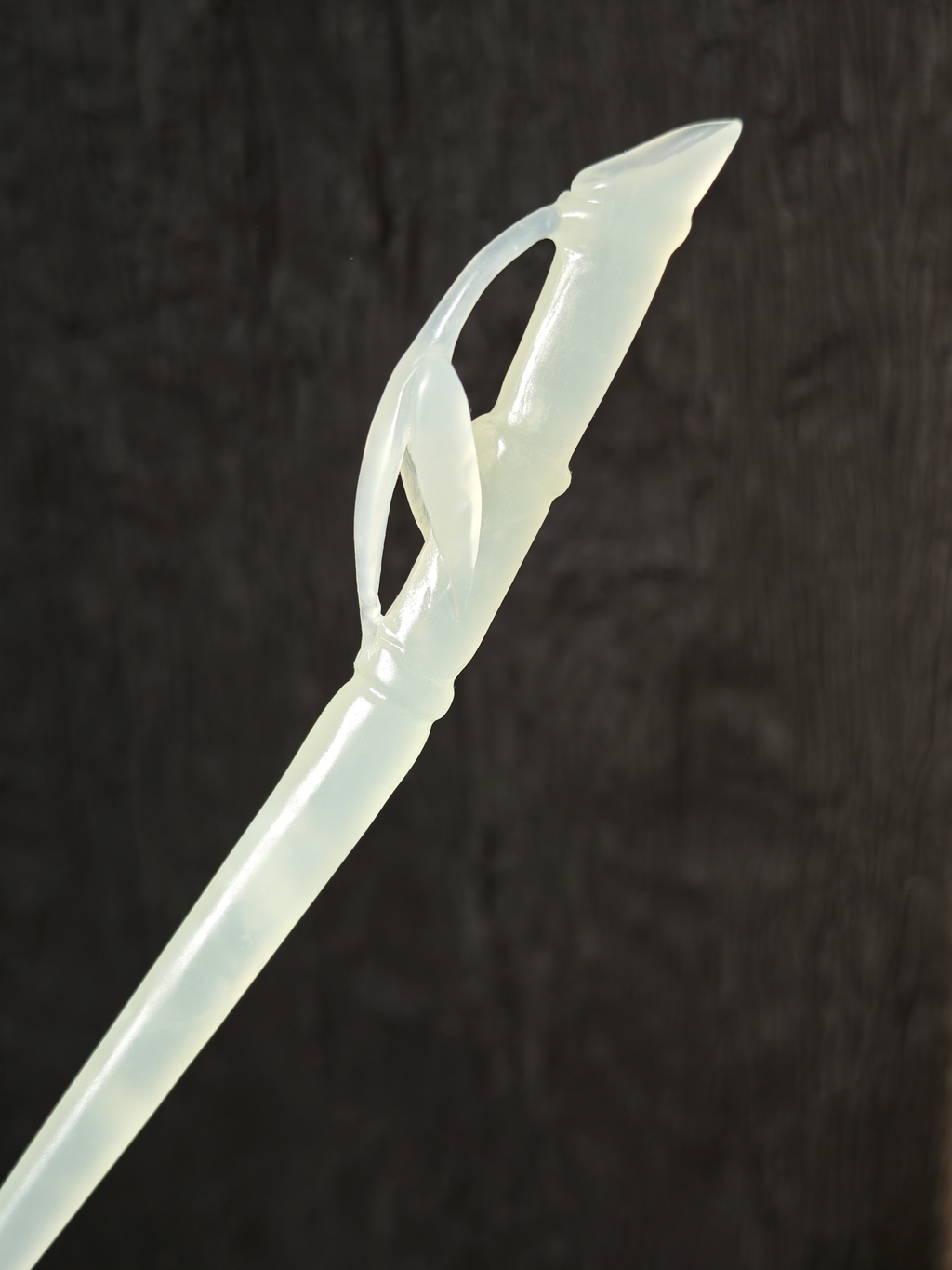 Lucent Bamboo New Node Jade Hairpin