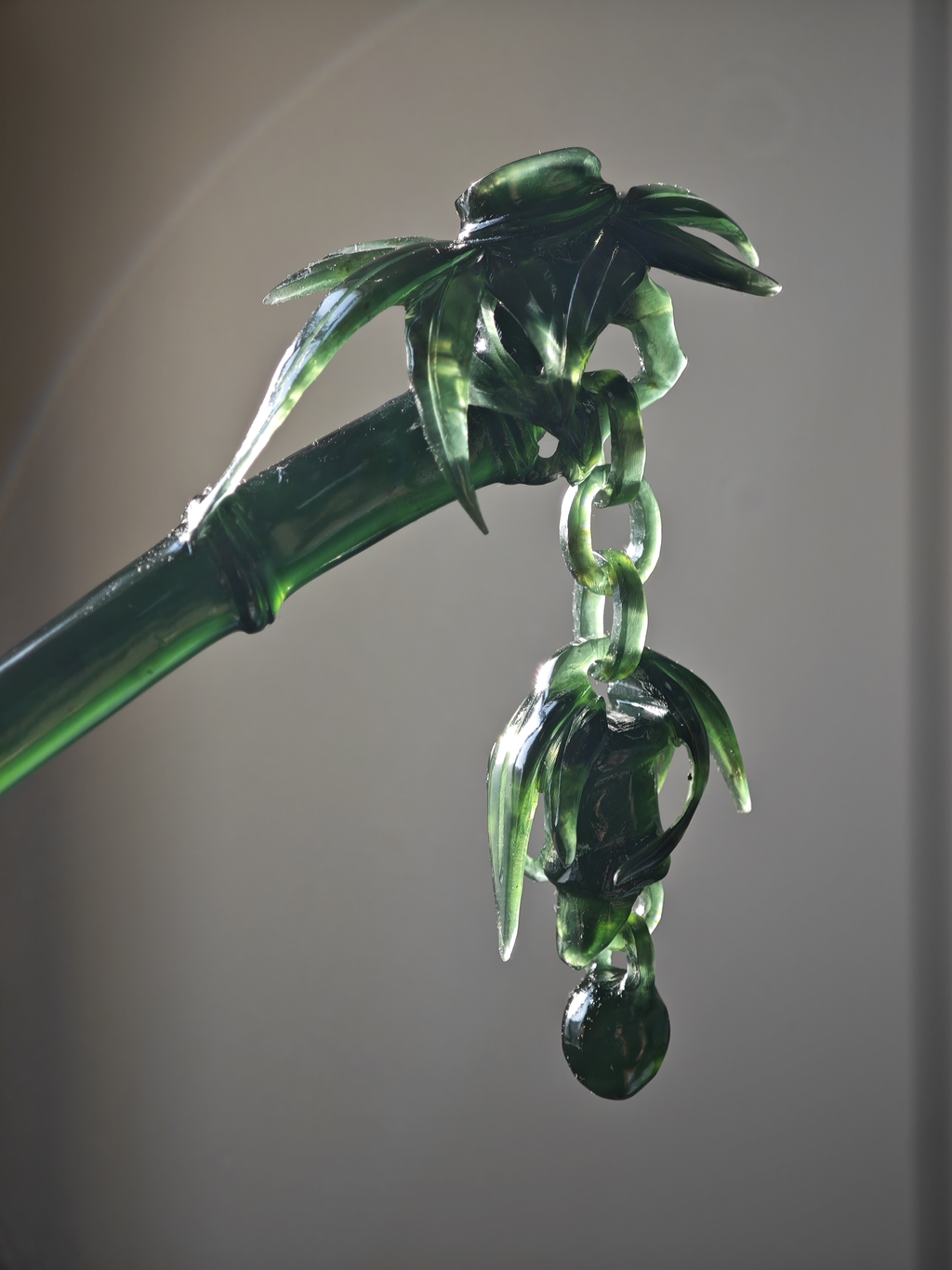 Emerald Bamboo Jade Sprig