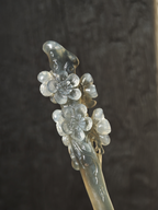 Smoky Plum Branch Jade Hairpin