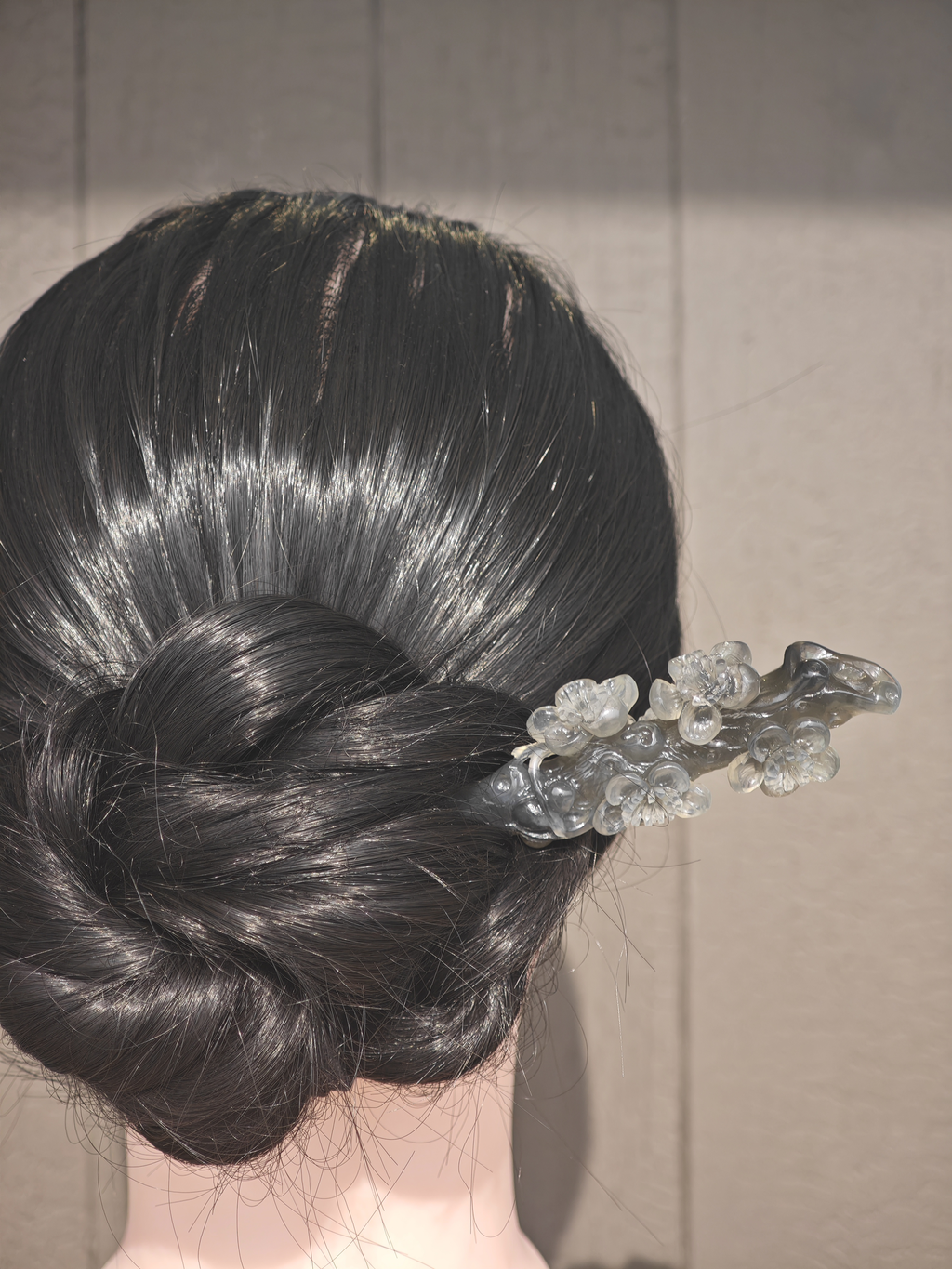 Smoky Plum Branch Jade Hairpin