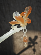 Sunset-Kissed Magnolia Jade Hairpin
