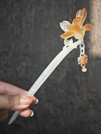 Sunset-Kissed Magnolia Jade Hairpin