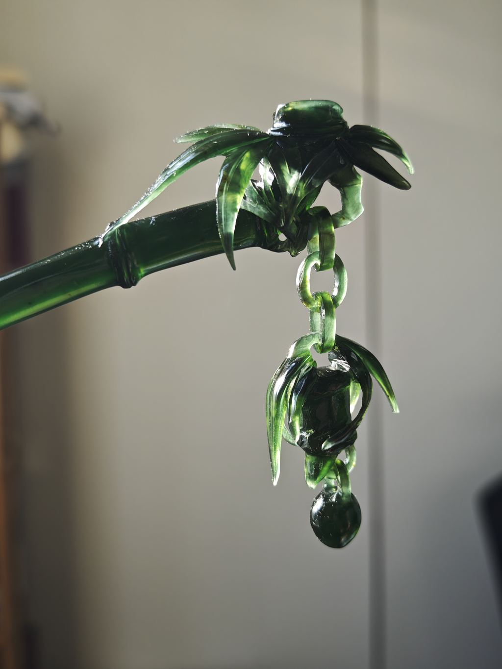 Emerald Bamboo Jade Sprig
