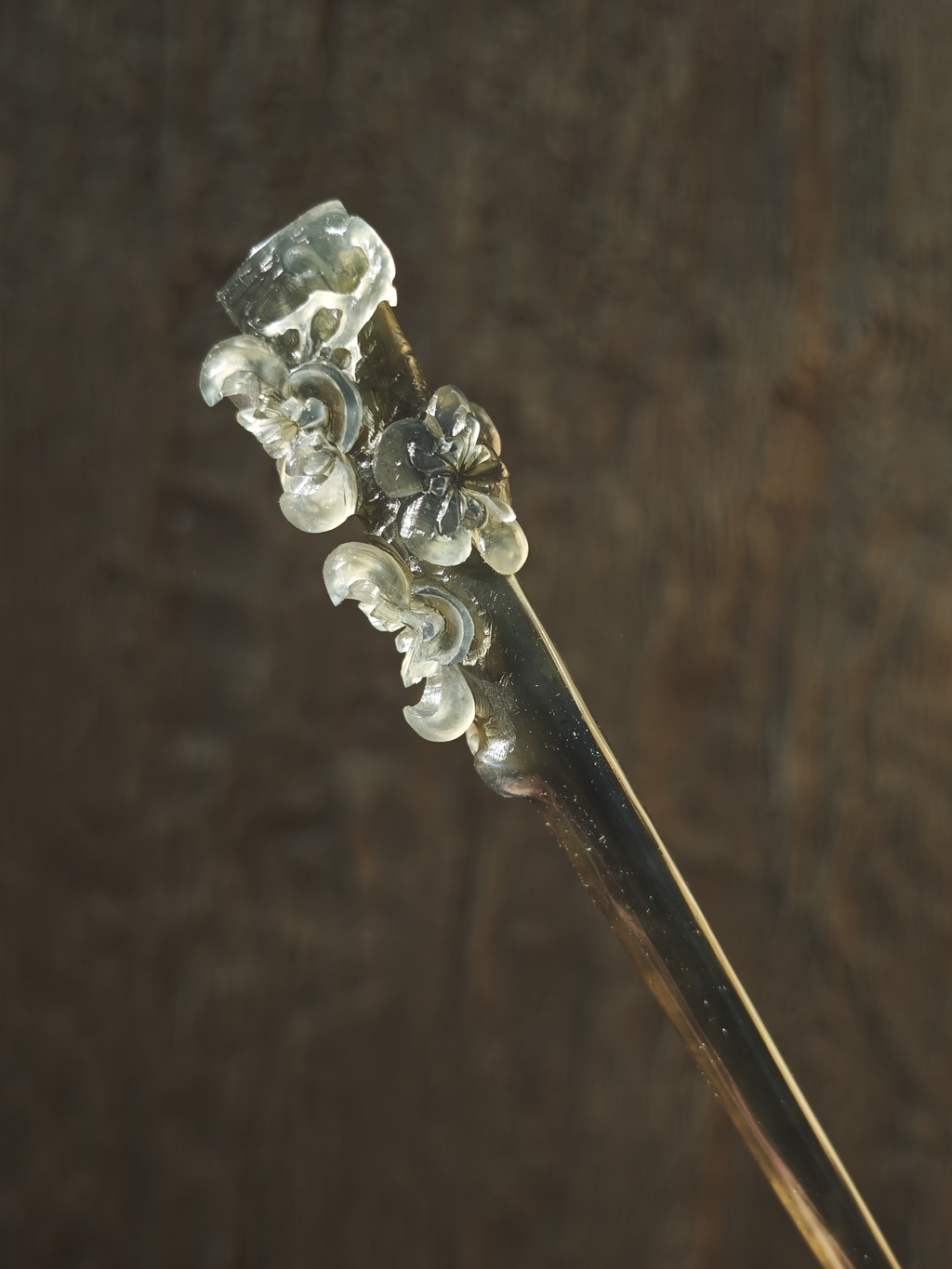 Moonlit Winter Plum Jade Hairpin