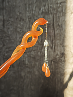 Silk-Twisted Warm Jade Hairpin