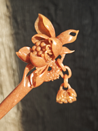 Golden Lotus Jade Hairpin