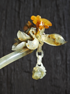 Dragonfly Perched on Lotus Jade Hairpin