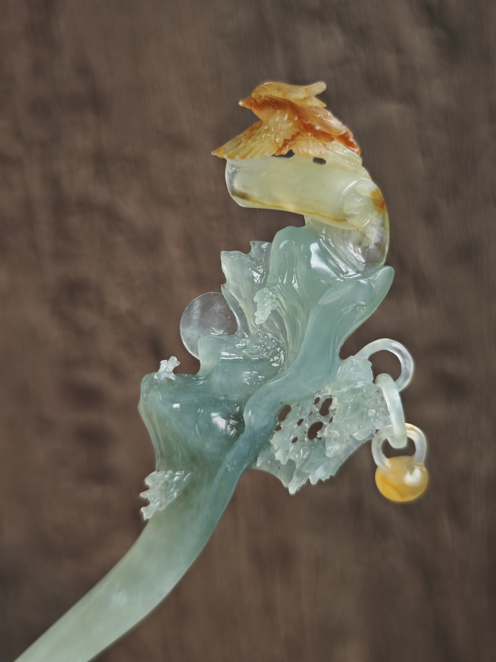 Wild Goose Resting on Moonlit Peaks