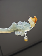 Wild Goose Resting on Moonlit Peaks