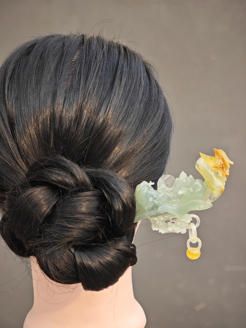 Wild Goose Resting on Moonlit Peaks