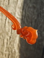 Crimson Cloud Ruyi Hairpin