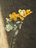 Golden-Emerald Plum Jade Hairpin