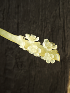 Butter-Yellow Luminous Plum Jade Hairpin