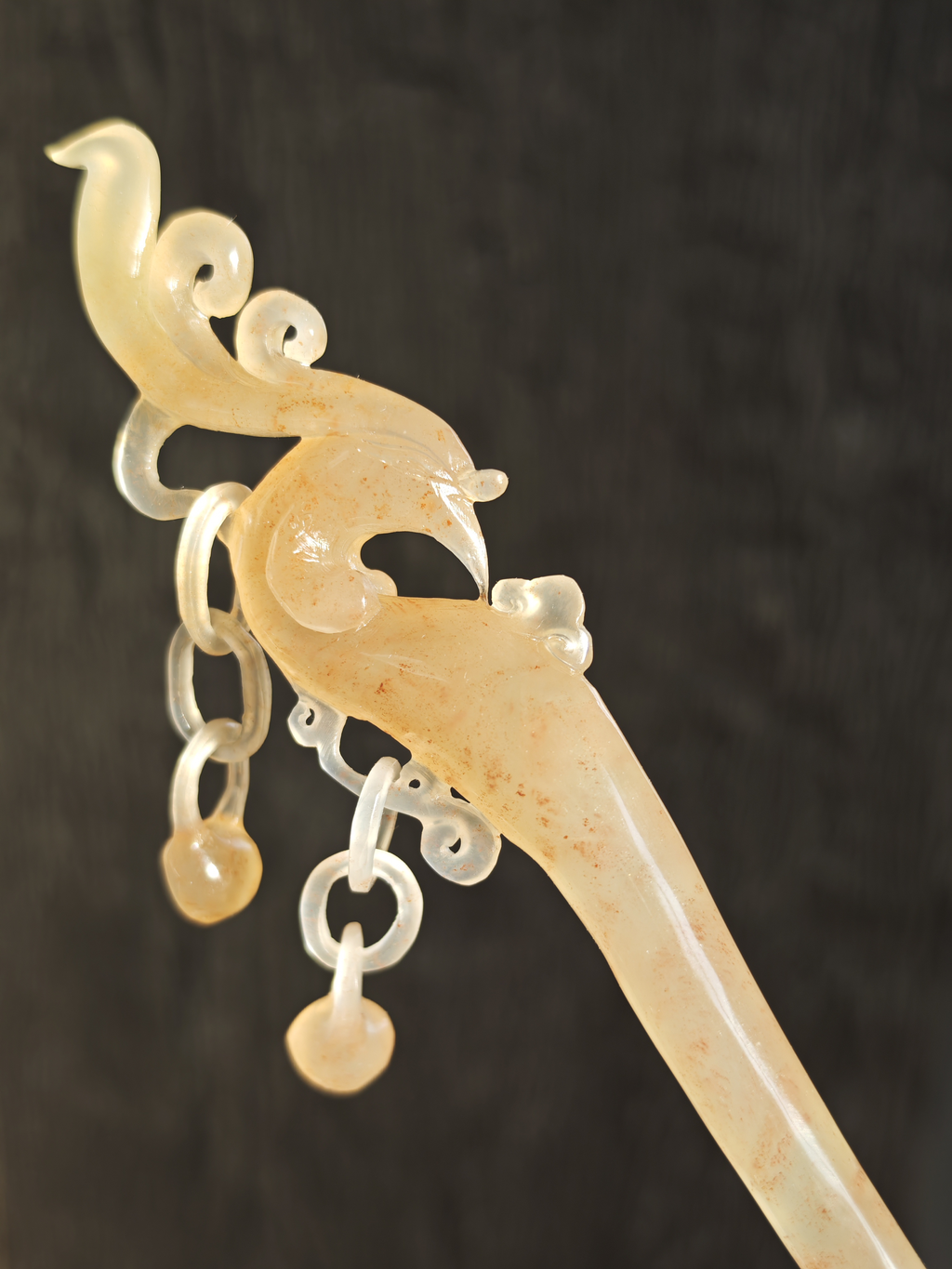 Warm Phoenix Jade Hairpin