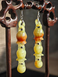 Lily of the Valley Dreams: Crimson Whisper Earrings