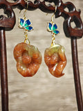 Sunlit Calla | Luminous Hollow-Out Earrings