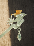 Variegated Dolphin Jade Hairpin