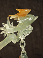 Variegated Dolphin Jade Hairpin
