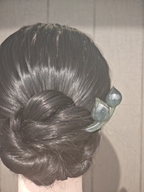 Verdant Jade Dual Lotus Buds Hairpin